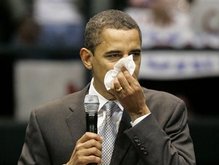 Обама высморкался под аплодисменты - 20080221155917789_1