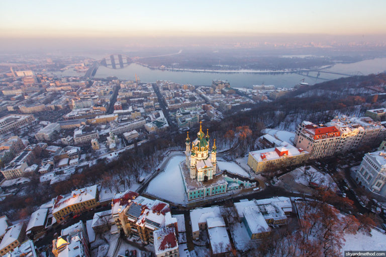 Зимний Киев с высоты птичьего полета - 203551-768x512