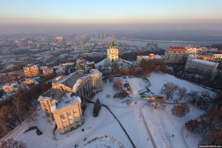 Зимний Киев с высоты птичьего полета - 239796-768x512