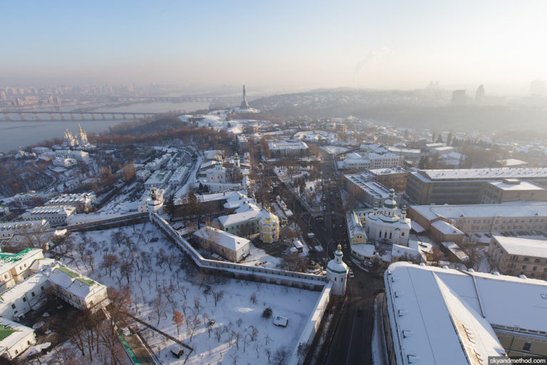 Зимний Киев с высоты птичьего полета - 274148-768x512