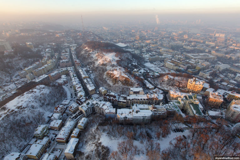 Зимний Киев с высоты птичьего полета - 929778-768x512